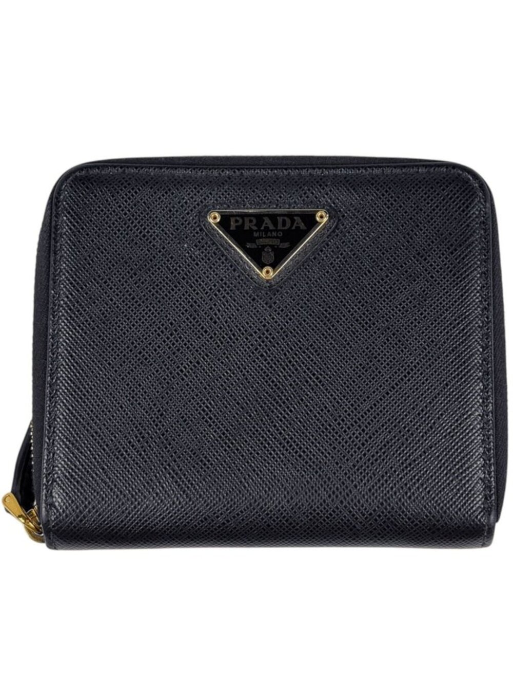Prada Bifold Wallet Leather Nero
